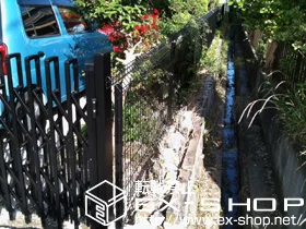 愛知県福岡市の積水樹脂(セキスイ)のフェンス・柵 メッシュフェンス G10　自由柱タイプ 施工例