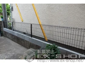 埼玉県袖ケ浦市のLIXIL リクシル(TOEX)のフェンス・柵 イーネットフェンス1F型 自由柱タイプ 施工例