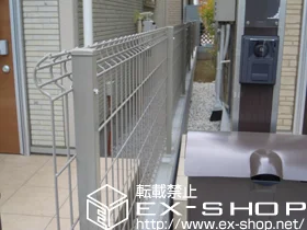 東京都宝塚市のLIXIL リクシル(TOEX)のフェンス・柵 ハイグリッドフェンスUF8型 施工例