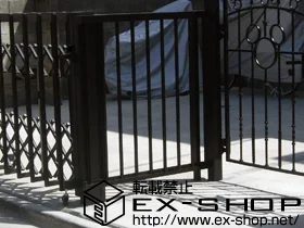 東京都芦屋市のLIXIL リクシル(TOEX)のフェンス・柵 アルミサモア4型 フリーポールタイプ 施工例