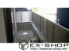 石川県石巻市のLIXIL リクシル(TOEX)のフェンス・柵 エクスラインフェンス7型 自由柱使用 施工例