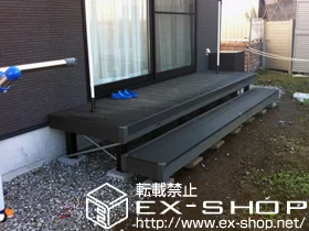 YKKAPのウッドデッキ リウッドデッキ 200 単体＋段床セット(1段　正面タイプ) 施工例
