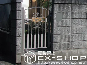 LIXIL リクシル(TOEX)の門扉 フェスタC型門扉 片開き 柱使用 施工例