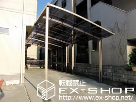 静岡県新座市のLIXIL リクシル（トステム）のカーポート ルーフポートシグマIII 縦連棟＋サイドスクリーン（H800+H800） 施工例