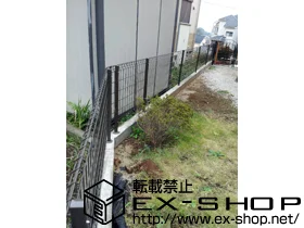 東京都神戸市の積水樹脂(セキスイ)のフェンス・柵 ハイグリッドフェンスUF8型 施工例