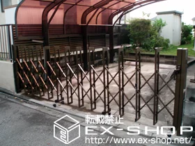 神奈川県高崎市ののフェンス・柵、カーゲート アルシャインII L型 Aタイプ ノンレール 片開き 施工例