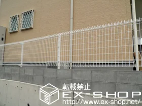 和歌山県藤沢市のLIXIL リクシル(TOEX)のフェンス・柵 メッシュフェンス G10-R 施工例