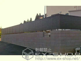 LIXIL リクシル(TOEX)のフェンス・柵 プリレオR5型フェンス フリーポールタイプ 施工例