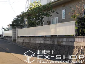 宮城県新庄市のLIXIL リクシル(TOEX)のフェンス・柵 エクスラインフェンス6型　自由柱タイプ 施工例