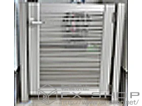 神奈川県府中市のLIXIL リクシル(TOEX)の門扉 エクスライン門扉1型 片開き 門柱使用 施工例