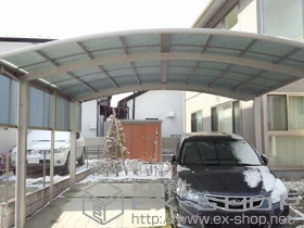 YKKAPのカーポート レイナツインポート 積雪〜20cm対応+レイナポート 屋根ふき材補強部品 施工例