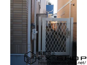 LIXIL リクシル(TOEX)の門扉 プリレオＲ8型門扉 片開き 柱使用 施工例