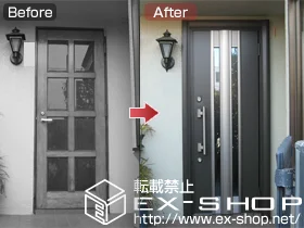 LIXIL リクシル(トステム)の玄関ドア リシェント　片開き　ｋ2仕様　片開きRD2 施工例