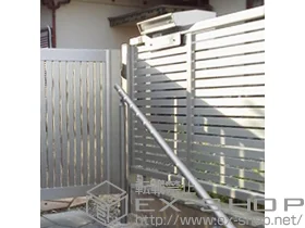 YKKAPのフェンス・柵 エクスラインフェンス5型 自由柱タイプ 施工例