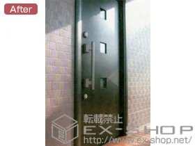 LIXIL リクシル(トステム)の玄関ドア リシェント 100型(木目調)　片開きタイプ 施工例