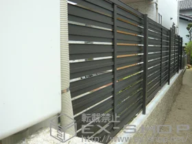 LIXIL リクシル(新日軽)のフェンス・柵 セレビューフェンスR3型 自在柱式 施工例