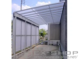 LIXIL リクシル(トステム)のテラス屋根 ライザーテラスII F型 1500 テラスタイプ 連棟 積雪〜50cm対応 施工例