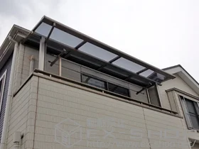 LIXIL リクシル(トステム)のバルコニー屋根 ライザーテラスII F型 屋根タイプ 単体 積雪〜20cm対応 施工例