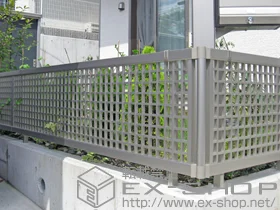 YKKAPのフェンス・柵 エクスラインフェンス3型 自由柱タイプ 施工例