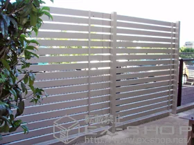 YKKAPのフェンス・柵 ビューテクトS3型 自由柱 施工例