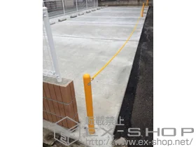 積水樹脂(セキスイ)のフェンス・柵 メッシュフェンス M0 間仕切柱タイプ＋スペースガードR60型 スチール製 施工例