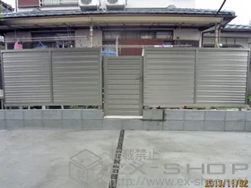 LIXIL リクシル(新日軽)のフェンス・柵 セレビューフェンスR5型 自在柱式 施工例