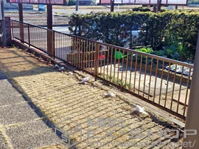 LIXIL リクシル(TOEX)のフェンス・柵 ハイサモア 間仕切りタイプ 施工例