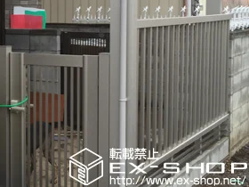 YKKAPのフェンス・柵 デントフェンス1型 自由柱 施工例