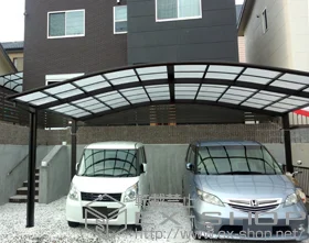 YKKAPのカーポート レイナツインポートグラン　積雪〜20cm対応＋屋根ふき材補強部品 施工例