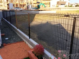積水樹脂(セキスイ)のフェンス・柵 メッシュフェンス G10 施工例