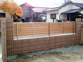 LIXIL リクシル(新日軽)のフェンス・柵 セレビューフェンス RP3型 フリーポールタイプ 施工例
