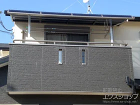 LIXIL リクシル(トステム)のバルコニー屋根 ライザーテラスII R型 屋根タイプ 単体 積雪〜20cm対応 施工例