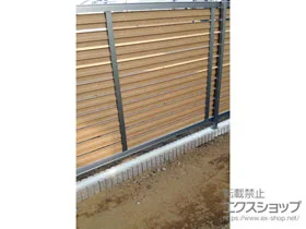 LIXIL リクシル(新日軽)のフェンス・柵 セレビューフェンスRP3型 フリーポールタイプ 施工例
