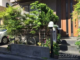 東京都横浜市のValue Selectのフェンス・柵 メッシュフェンスBB 自由柱 施工例