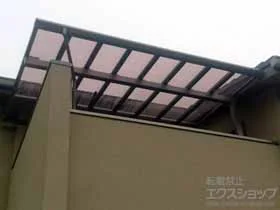LIXIL リクシル(トステム)のバルコニー屋根 パワーアルファ F型 屋根タイプ 単体 積雪〜30cm対応 施工例