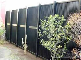 LIXIL リクシル(TOEX)のフェンス・柵 ライシスフェンス 6型 たて目隠し フリーポールタイプ 施工例
