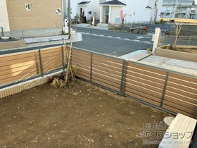 LIXIL(リクシル)のフェンス・柵 セレビューフェンス RP3型 自在柱仕様 施工例