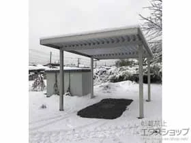 YKKAPのカーポート ジーポートneo  Aタイプ 角柱4本柱 積雪〜100cm対応 施工例