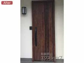 LIXIL リクシル(トステム)の玄関ドア リシェント 玄関ドア3 断熱K4仕様 片開き仕様(ランマ無)R M83型 施工例