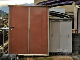 タクボの物置・収納・屋外倉庫 グランプレステージジャンプ 1695×900×2100 GP-179H-F-TR 施工例