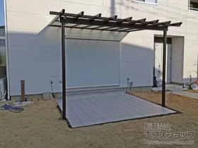 YKKAPのテラス屋根 サザンテラス (パーゴラ仕様) テラスタイプ 単体 積雪〜20cm対応 施工例