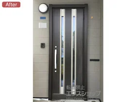 LIXIL リクシル(トステム)の玄関ドア リシェント玄関ドア3 断熱K2仕様 手動 片開き仕様(ランマ無)R M24型 施工例
