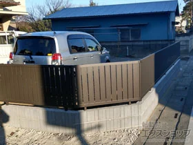 LIXIL リクシル(新日軽)のフェンス・柵 セレビューフェンス R4型 自在柱式 施工例