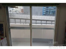 LIXIL リクシル(トステム)の内窓・二重窓 インプラス ダストバリア仕様 引違い窓 2枚建 施工例