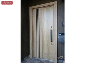 LIXIL リクシル(トステム)の玄関ドア リシェント 玄関ドア3 断熱K4仕様 手動 片開き仕様(ランマ無)L M83型 施工例