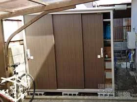 ヨドコウの物置・収納・屋外倉庫 エスモ 一般型 2100×900×1959 ESE-2109A-DW 施工例
