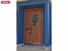 LIXIL(リクシル)の玄関ドア リシェント 玄関ドア3 断熱K4仕様 手動 親子仕様(ランマ無)R D41型 施工例