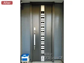LIXIL リクシル(トステム)の玄関ドア リシェント玄関ドア3 断熱K4仕様 片開き仕様(ランマ無)R G82型 ※タッチキー(キー付リモコン)仕様 施工例