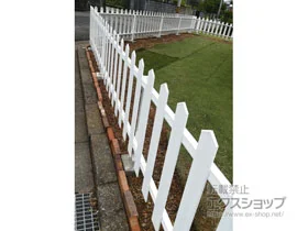 三協アルミのフェンス・柵 ララミー 1型 フリー支柱タイプ 施工例