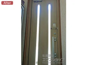 LIXIL リクシル(トステム)の玄関ドア リシェント玄関ドア3 断熱K4仕様 手動 片開き仕様(ランマ無)R M24型 施工例